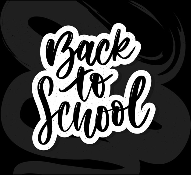 back to school lettering