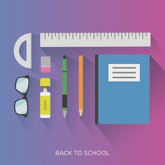 Vector back to school pack