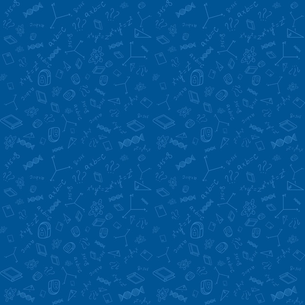 Vector back to school pattern background