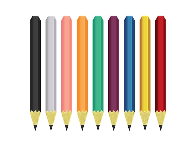 back to school pencil drawing student vector element illustration diversity classroom kids colorful