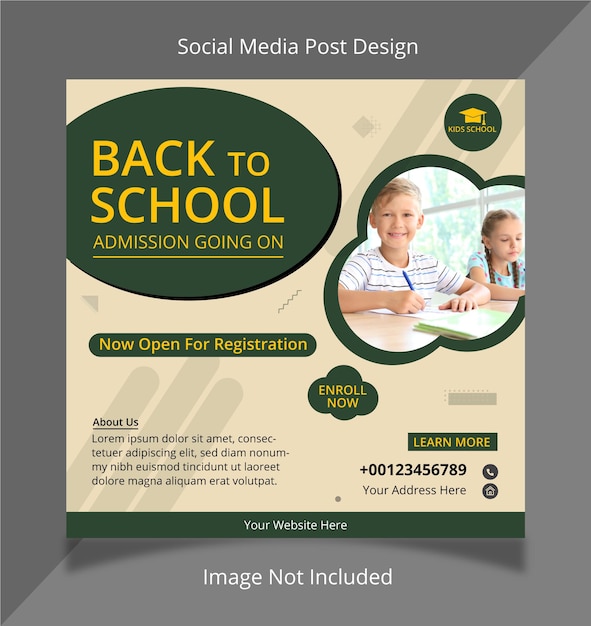 Back To School Post Design