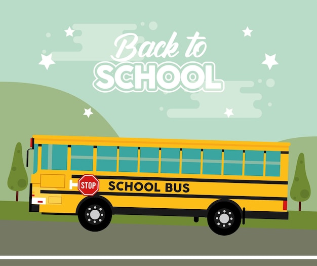 Back to school postcard