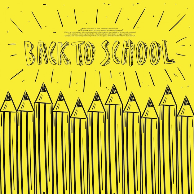 Vector back to school poster background