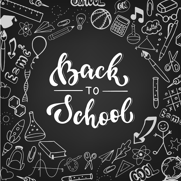 Back to school poster, banner, print