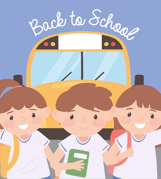 Vector back to school poster