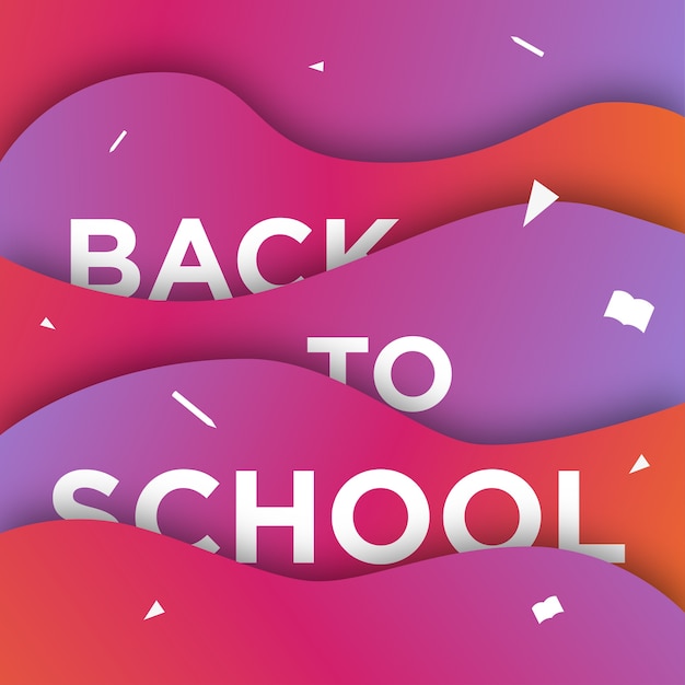 Vector back to school poster