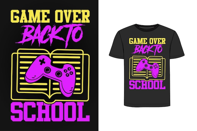 Back To School retro vintage t shirt design