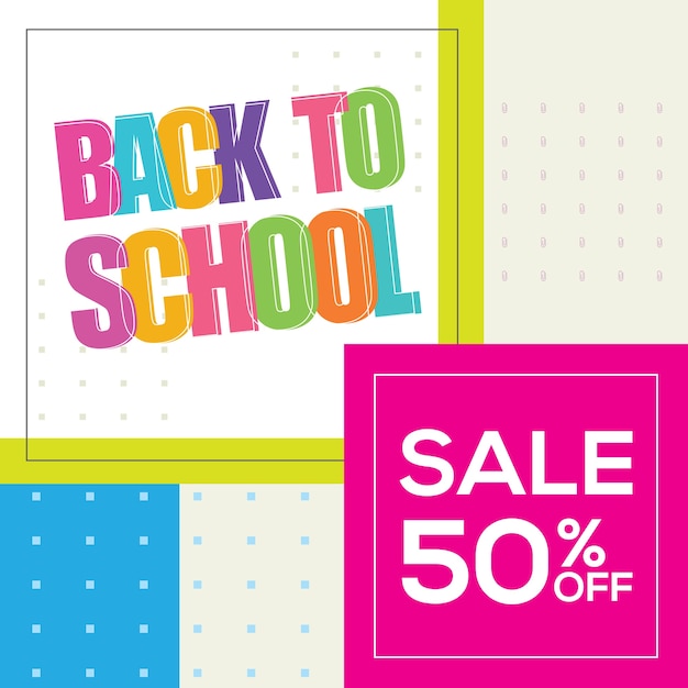 Vector back to school sale