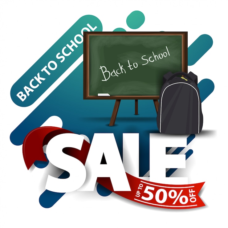 Vector back to school sale