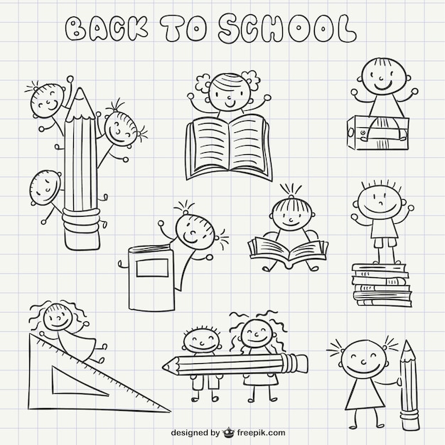 back to school scribbles pack