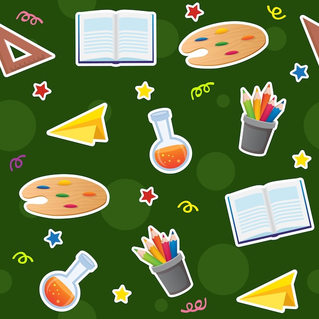 Back to School Seamless Pattern