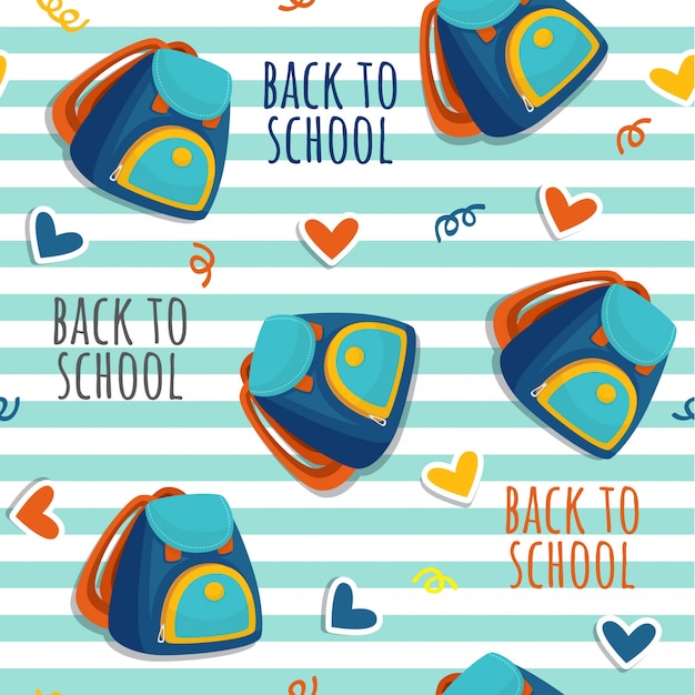 Back to School Seamless Pattern 