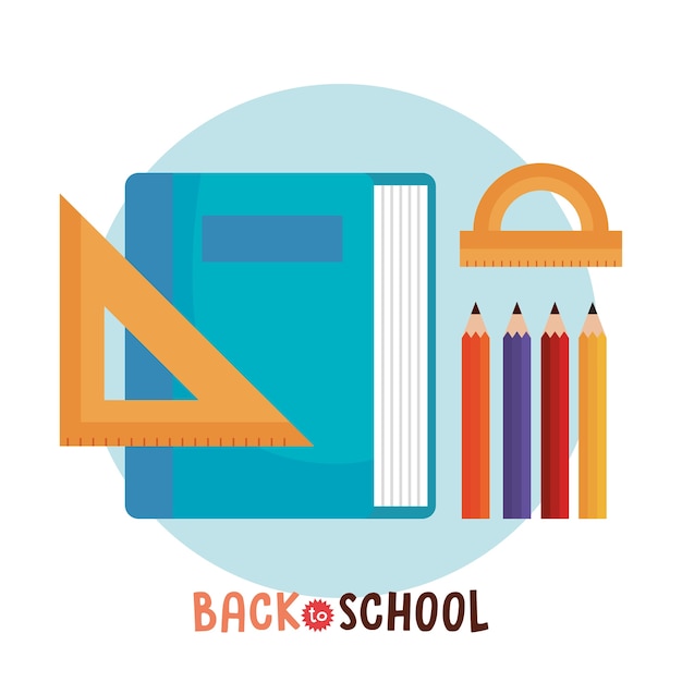 back to school set icons vector illustration design