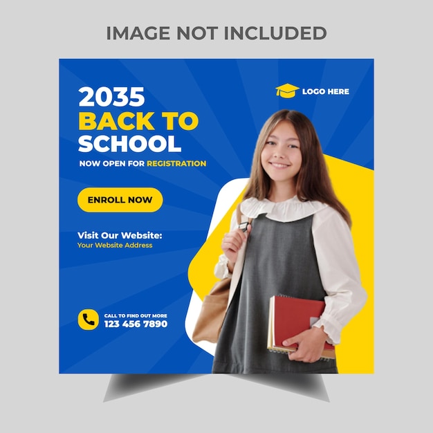 Back to School Social Media Template