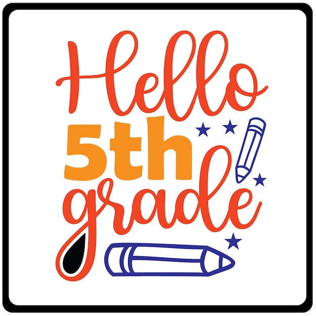 Vector back to school svg design