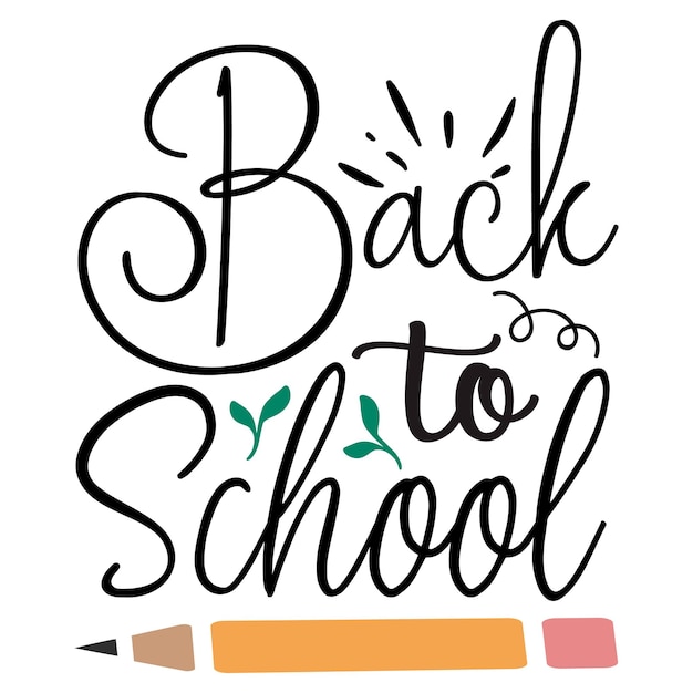 Back To School Svg Design