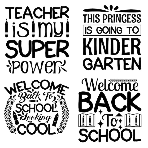 Back To School T-shirt Design Bundle