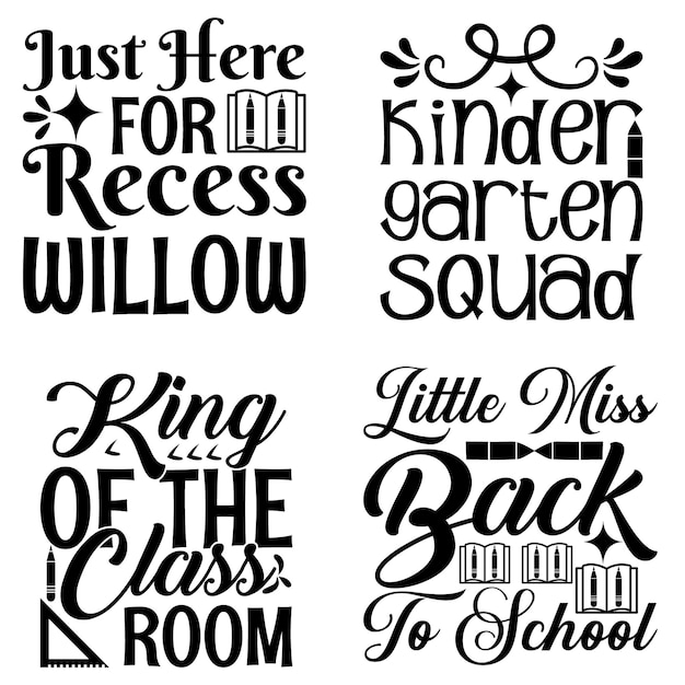 Back To School T-shirt Design Bundle