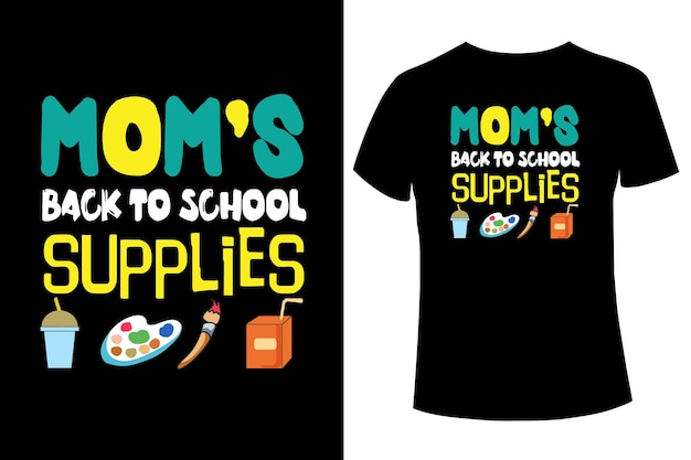 Back to school t-shirt design