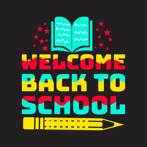 Back to school t-shirt design