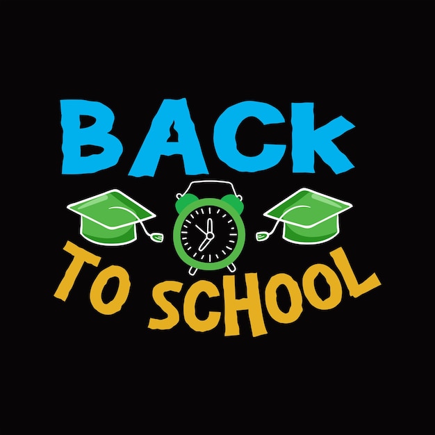 Back to school t-shirt design