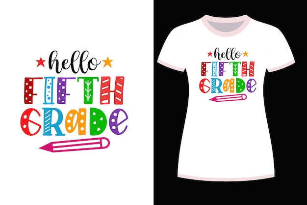 Vector back to school t shirt design