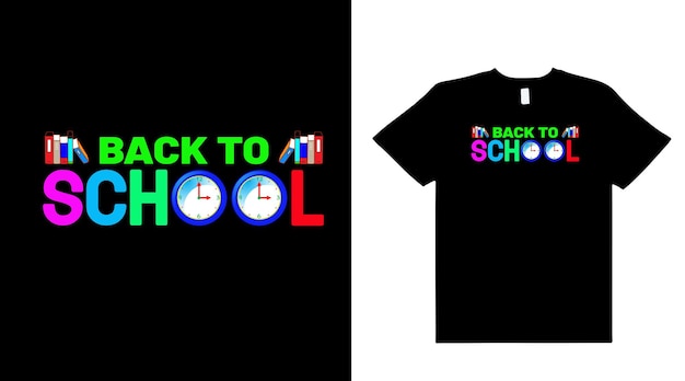 Vector back to school t shirt design