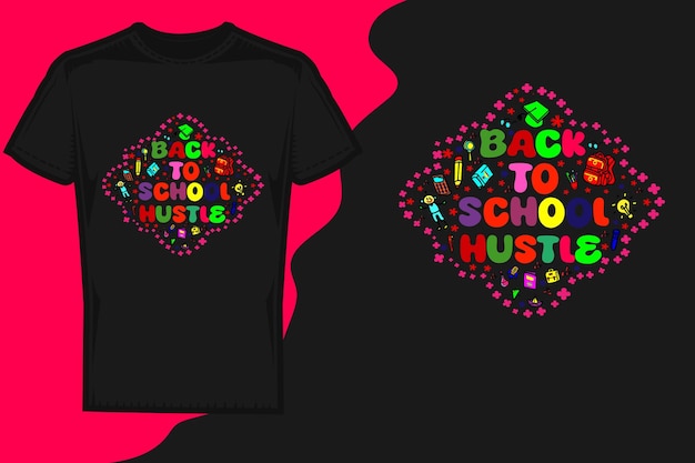 Vector back to school t shirt design