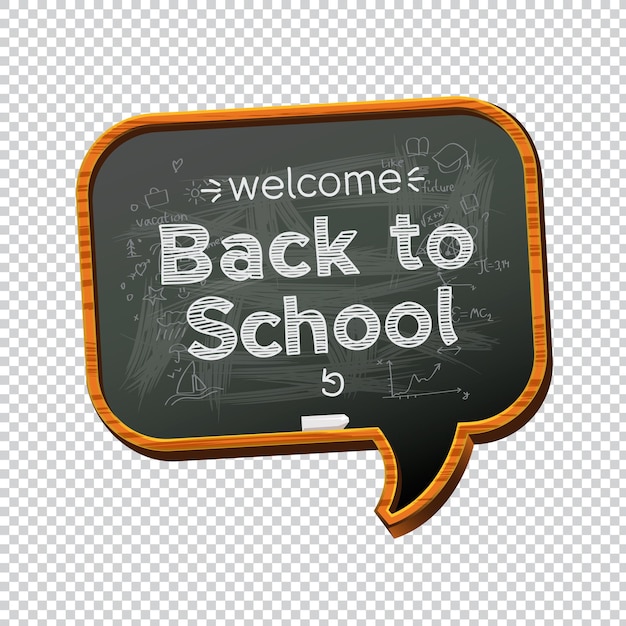 Back to school template  doodle