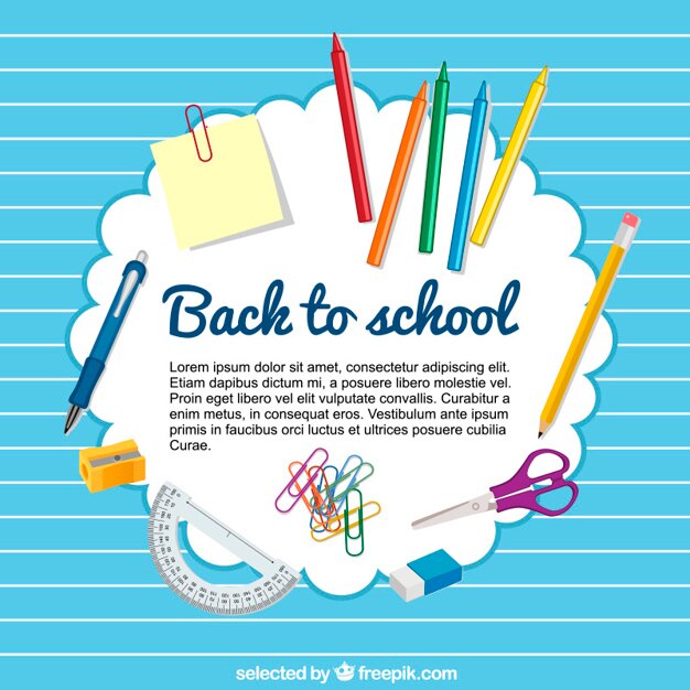 Back to school template