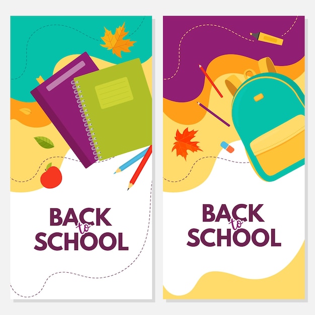Back to school Templates for flyers or banner
