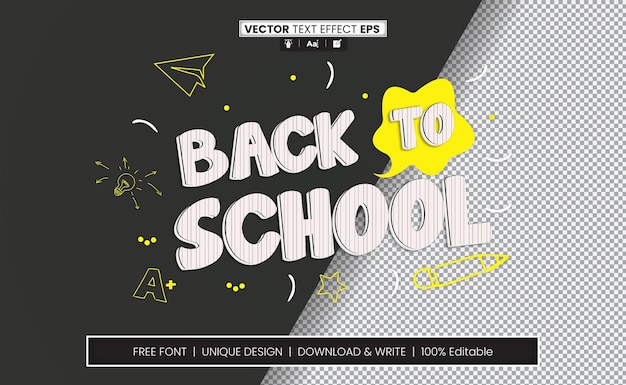 Back To School Text Effect