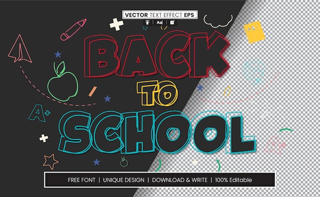 Back To School Text Effect