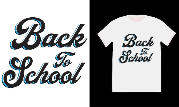 Vector back to school tshirt design