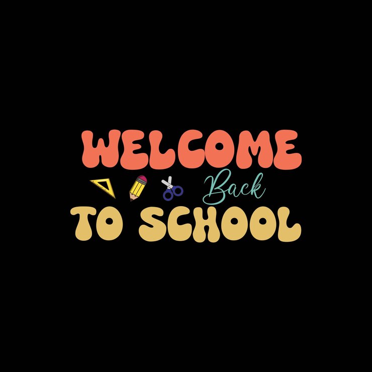 Vector back to school typography t shirt design vector print template