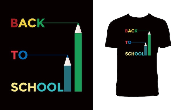 Back To School Typography T Shirt Design