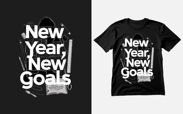 バック・トゥ・スクール タイポグラフィー Tシャツデザイン