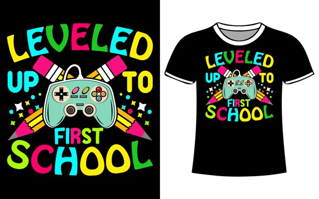 back to school typography tshirt designs vector