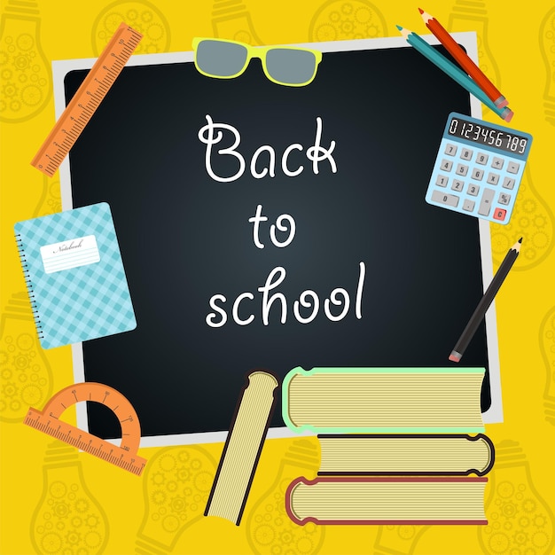 Back to school vector background