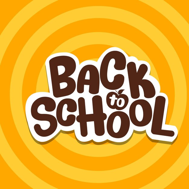 Back to school vector concept design Back to school text in paper with color pencil doodle art cl