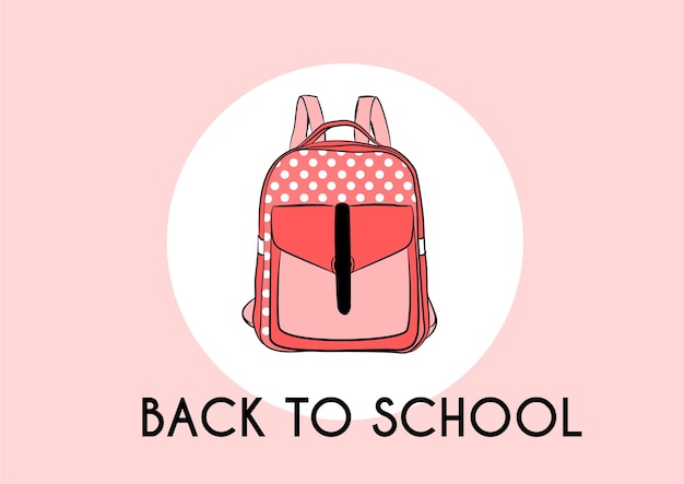 Vector back to school vector design template