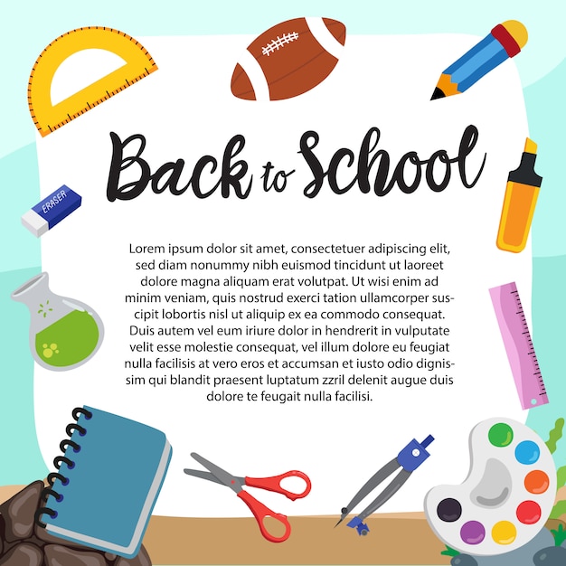 Vector back to school vector design