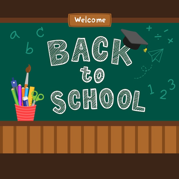 Vector back to school vector design