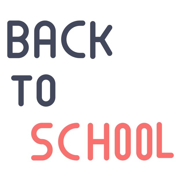 Back to School Vector Illustration Style