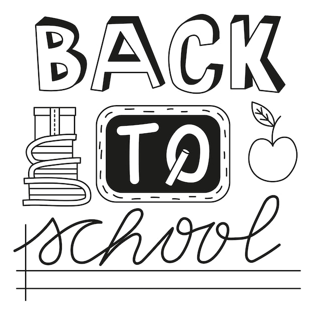 Back to school vector illustration