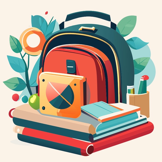 back to school vector illustration