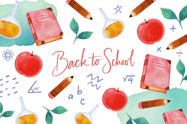 Vector back to school wallpaper