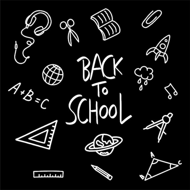 Vector back to school wallpaper.