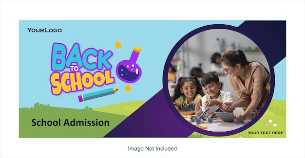 back to school web banner template