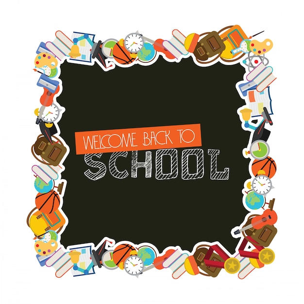 Vector back to school with creative design vector